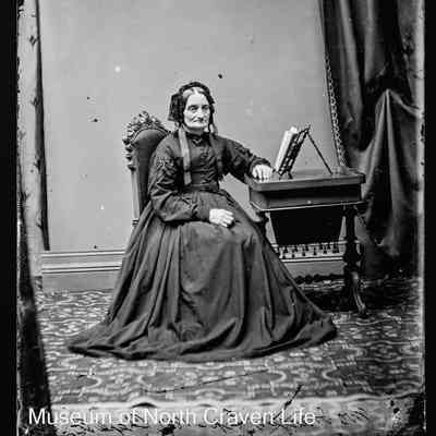 negative, glass plate - Portrait : Mrs Harger, Chapel Street, Settle, 1867