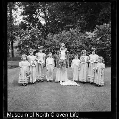negative, sheet film - Settle Festival/Langcliffe Place : Portrait