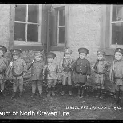 negative, glass plate - Langcliffe Bantams