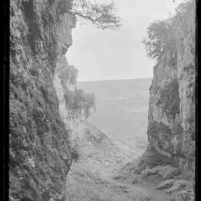 negative, glass plate - Trow Gill