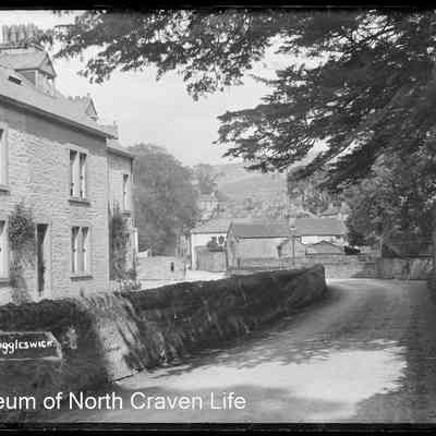 negative, glass plate - Giggleswick Village and Scar 1 of 3