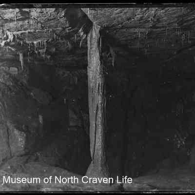 negative, glass plate - Ingleborough Cave (interior) - Pillar 8 of 11
