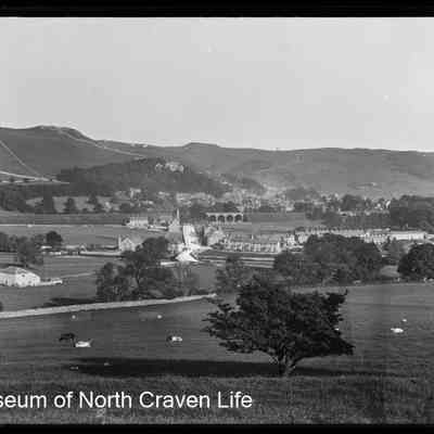 negative, glass plate - Settle from High School
