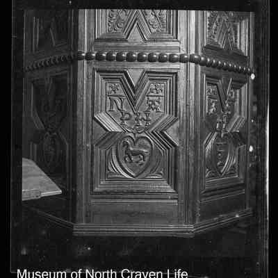negative, sheet film - St Alkelda, Giggleswick (pulpit)