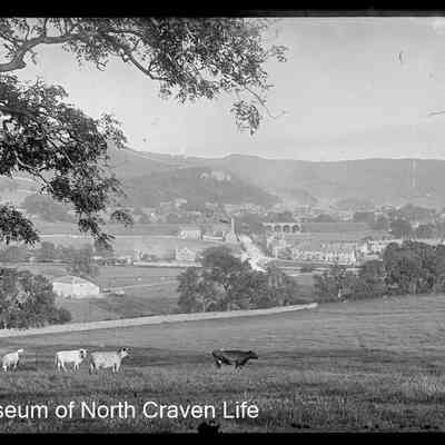 negative, glass plate - Settle from High School