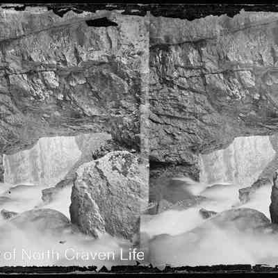 negative, glass plate - Cave Shot 2 of 2 (Gordale Scar)