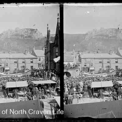 negative, glass plate - Presentation of the 'Christopher Brown' lifeboat to the RNLI 14 April, 1868
