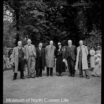 negative, sheet film - Group Portrait : Settle Festival