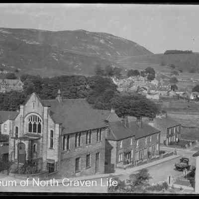 negative, glass plate - The Pentecostal Church, Duke Street from Higher Halsteads