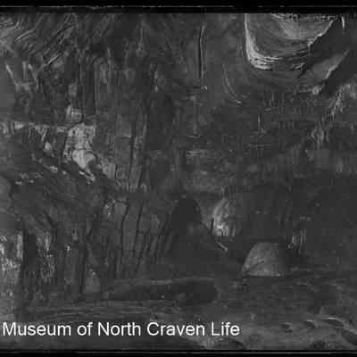 negative, glass plate - Ingleborough Cave (interior) - Jockey's Cap 6 of 11