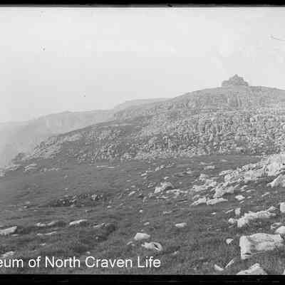 negative, glass plate - Attermire Scar, Settle