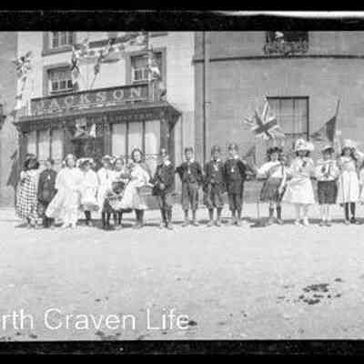 negative, sheet film - Settle : Children in Fancy Dress