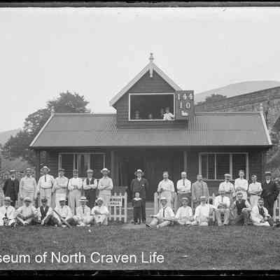 negative, glass plate - Settle Cricket Club Members