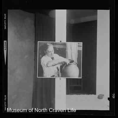 negative, sheet film - Portrait : Potter and Wheel 1 of 2