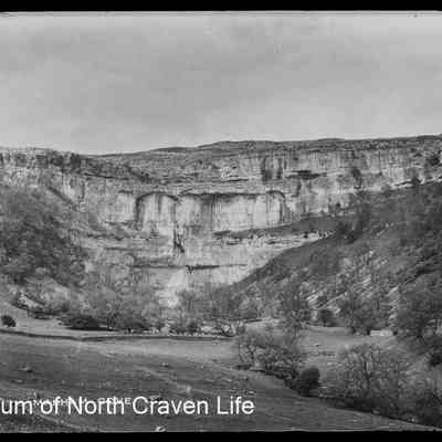 negative, glass plate - Malham Cove