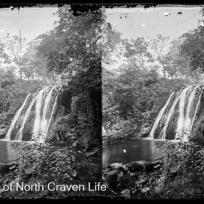 negative, glass plate - Waterfalls (Clapham?) 1 of 4