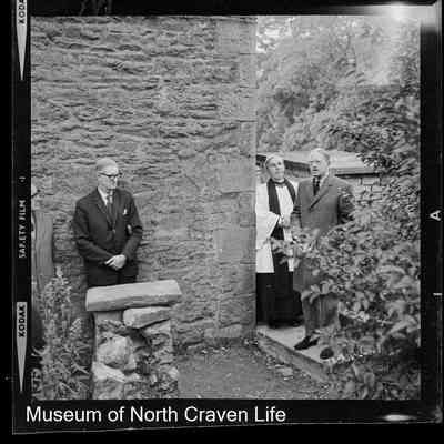 negative, sheet film - Group Portrait : Langcliffe Locks Bridge Opening 1965 9 of 12