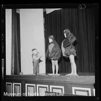 negative, sheet film - Stage drama : Two performers as birds