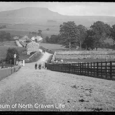 negative, glass plate - Horton-in-Ribblesdale (Station Road)