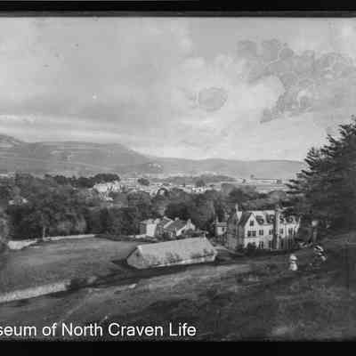 negative, glass plate - Settle from the current location of the High School