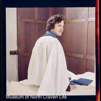 negative, sheet film - Portrait : Cleric in robes