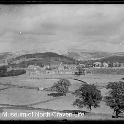 negative, glass plate - Settle from the East (Skipton Road)