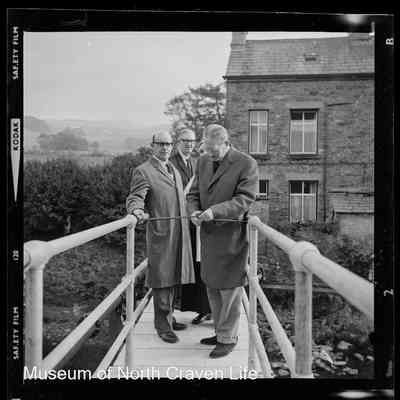 negative, sheet film - Group Portrait : Langcliffe Locks Bridge Opening 1965 10 of 12