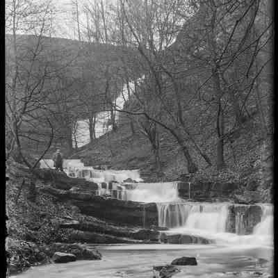 negative, glass plate - Scaleber Force, Lower Falls