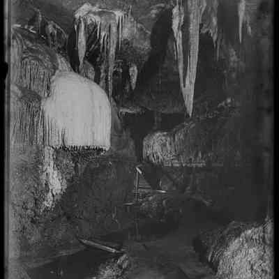 negative, glass plate - Ingleborough Cave (interior) - Beehive, Sword of Damocles and Ramp 3 of 11