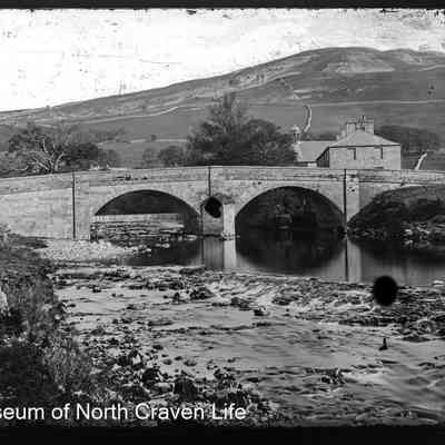 negative, glass plate - Settle River Bridge (Old Bridge)