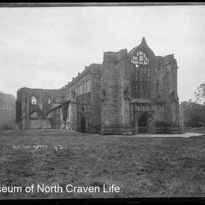 negative, glass plate - Bolton Priory and Abbey 1 of 2