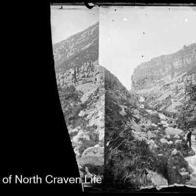 negative, glass plate - Gordale Scar, Malham