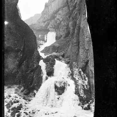 negative, glass plate - Gordale Scar (Ice and Snow)