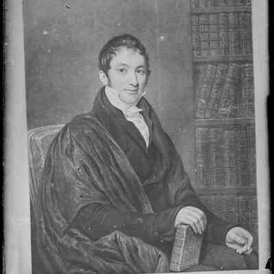 negative, glass plate - Portrait : Bookplate