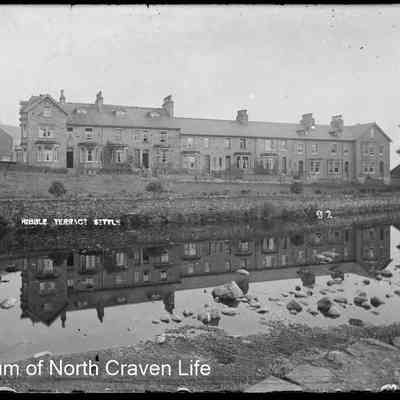 negative, glass plate - Ribble Terrace, Settle