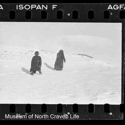 negative, sheet film - Snow Views : Pen-y-Ghent (1937)