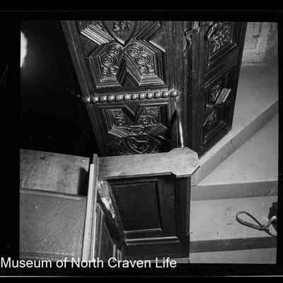 negative, sheet film - St Alkelda, Giggleswick (pulpit)