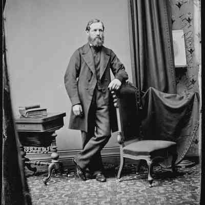 negative, glass plate - Portrait : Mr Thomas Clark, Settle, 1868