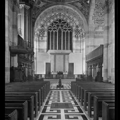 negative, sheet film - Giggleswick School Chapel Electric and Gas Lighting 2 of 6
