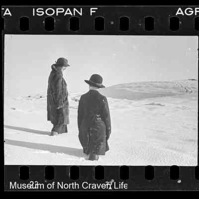 negative, sheet film - Snow Views : Pen-y-Ghent (1937)