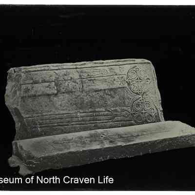 negative, glass plate - Tempest Tombstone (Giggleswick Church)