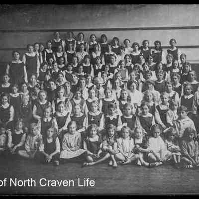 negative, glass plate - Portrait : School Group