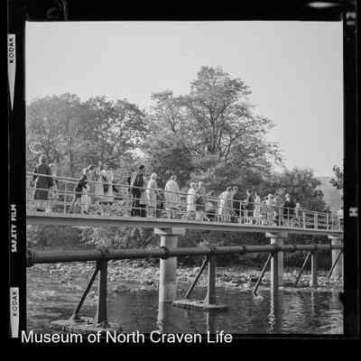 negative, sheet film - Langcliffe Locks Bridge Opening 1965 11 of 12