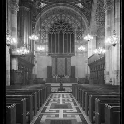 negative, sheet film - Giggleswick School Chapel Electric and Gas Lighting 3 of 6