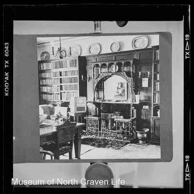 negative, sheet film - Skidmore : Interior of House Hellifield, 1985