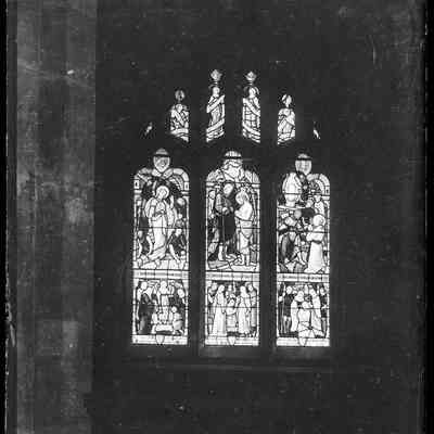 negative, glass plate - Church window ?