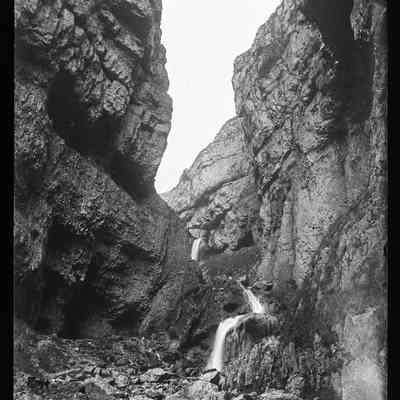negative, glass plate - Gordale Scar, Malham