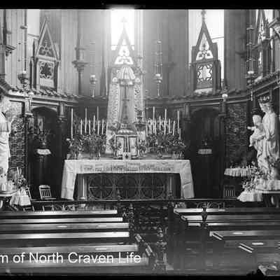 negative, glass plate - Settle RC Church (Interior)