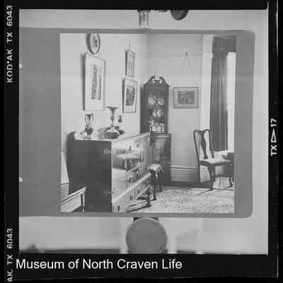 negative, sheet film - Skidmore : Interior of House Hellifield, 1985