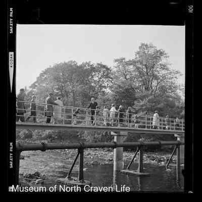 negative, sheet film - Langcliffe Locks Bridge Opening 1965 3 of 12